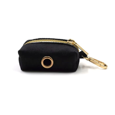 Black Velvet Waste Bag Holder