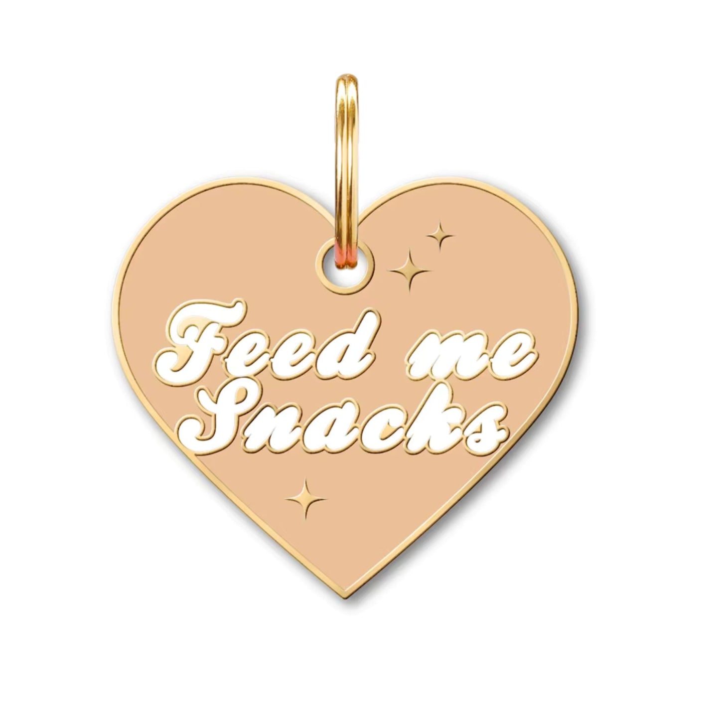 Feed Me Snacks | Enamel Dog Tag