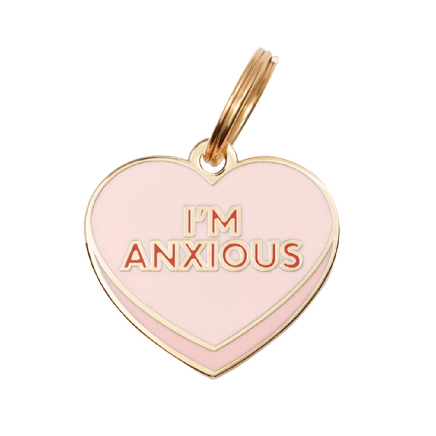 I'm Anxious Heart | Enamel Dog Tag