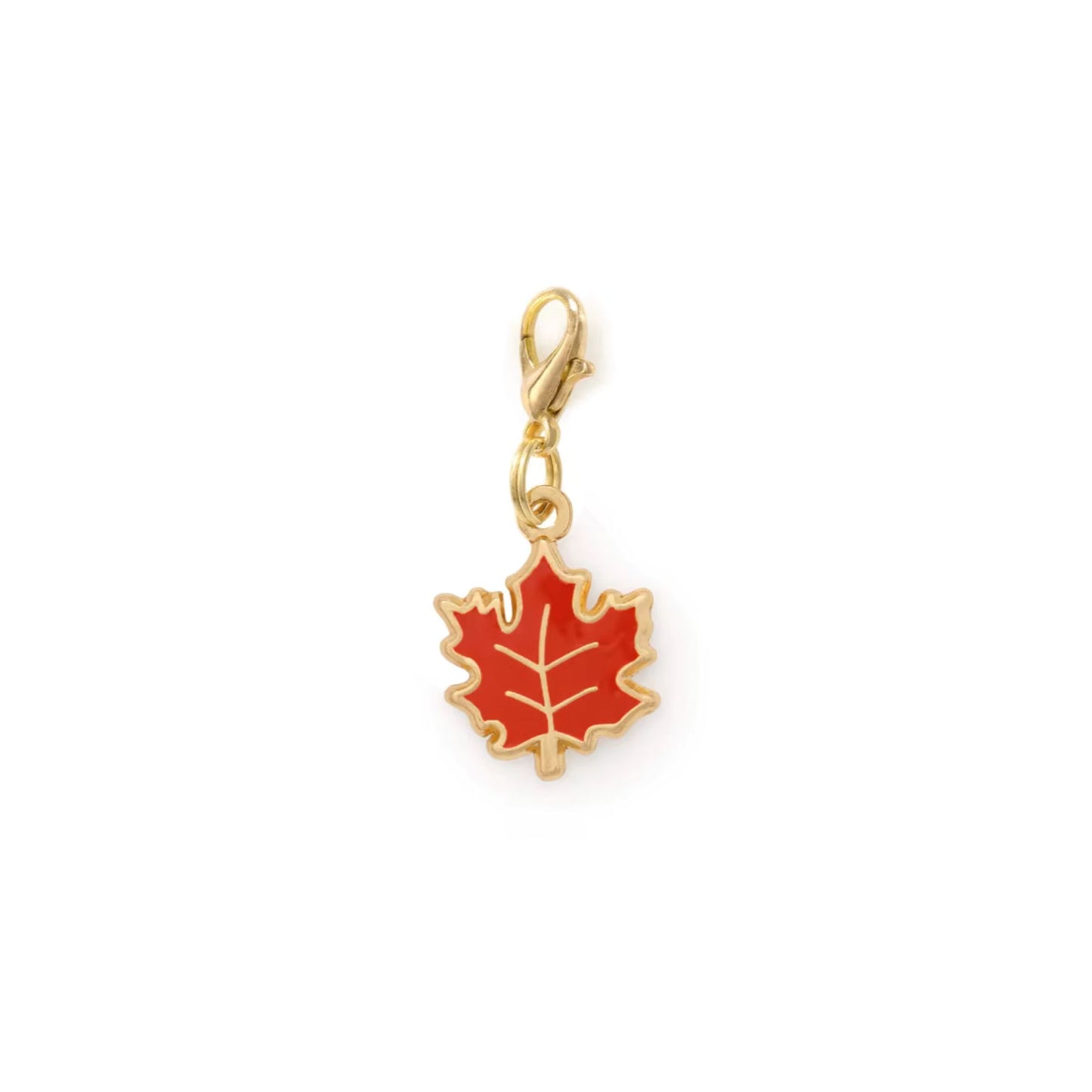 Red Maple Leaf | Dog Collar Charm