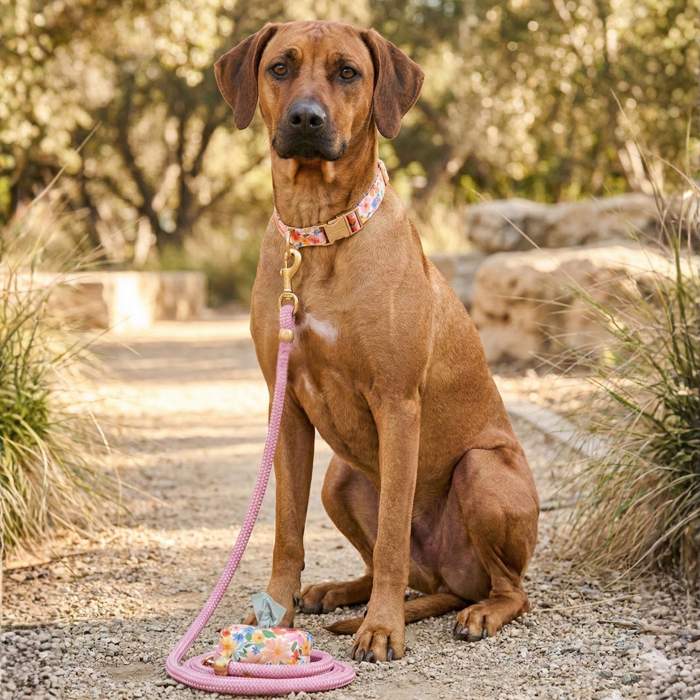 Lavender Fields Collar Walk Set