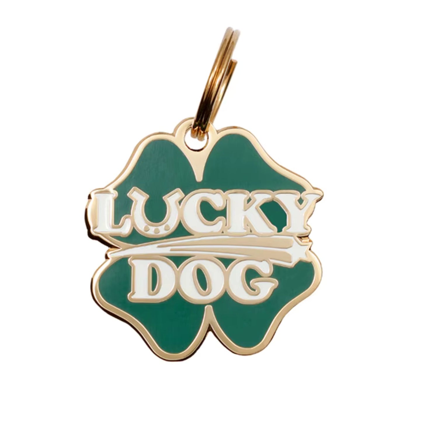 Lucky Dog | Enamel Dog Tag