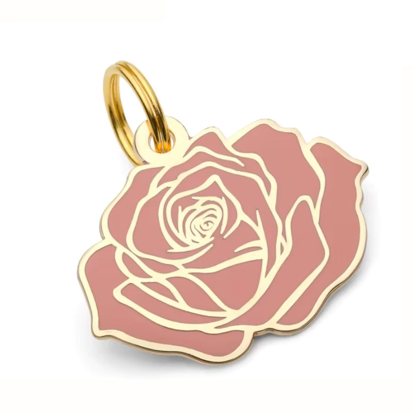 Rose | Enamel Dog Tag