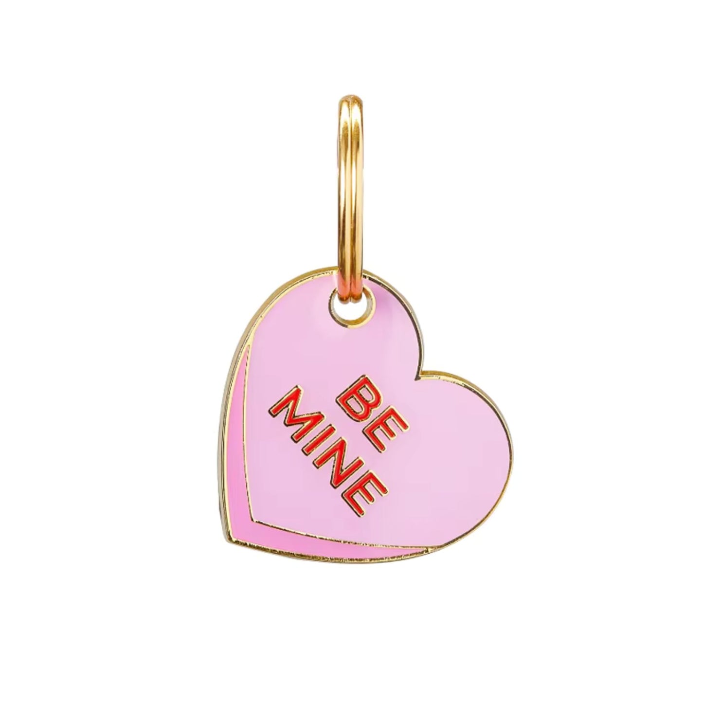 Be Mine | Heart Enamel Dog Tag
