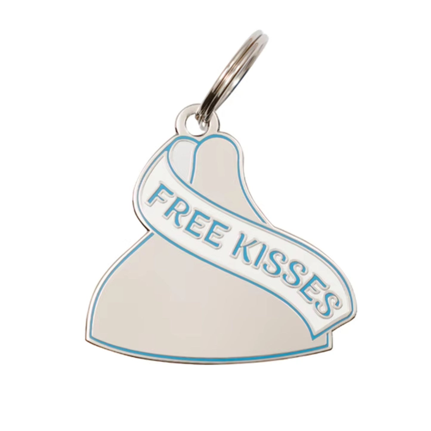 Free Kisses | Enamel Dog Tag