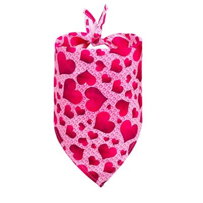 Valentine's Day Scattered Hearts | Dog Bandana