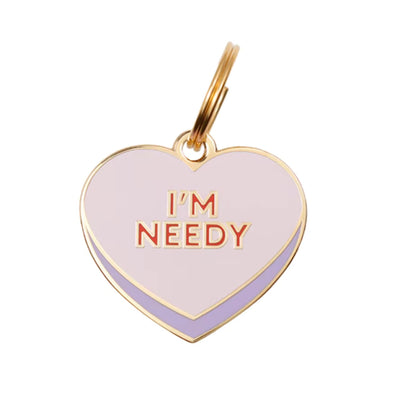 I'm Needy Heart | Enamel Dog Tag