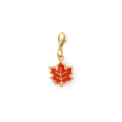 Red Maple Leaf | Dog Collar Charm