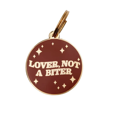 Lover Not A Biter | Enamel Dog Tag