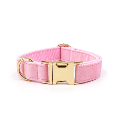 Pink Velvet Dog Collar