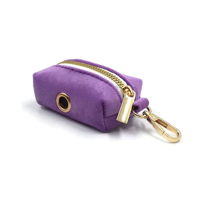 Purple Velvet Waste Bag Holder