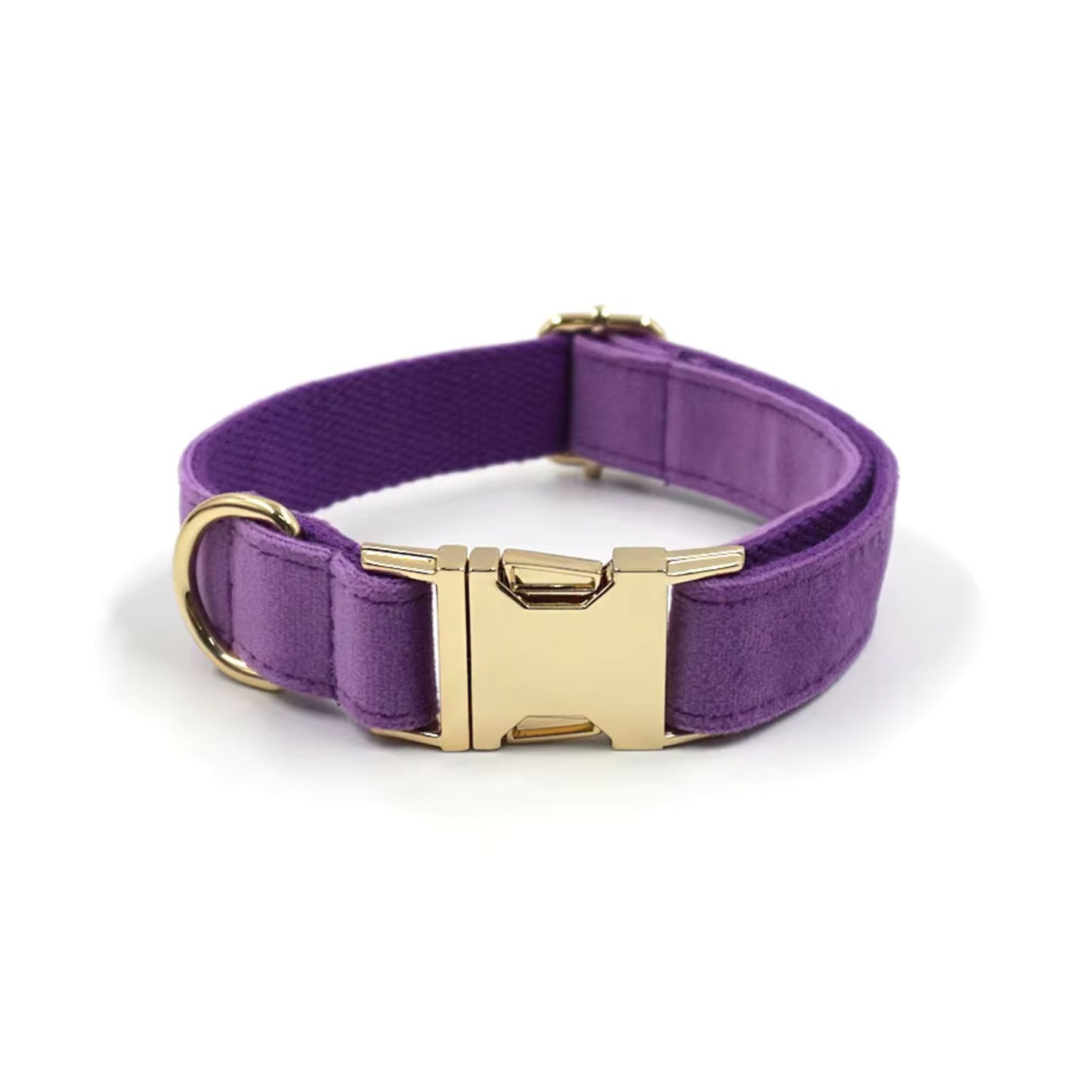 Purple Velvet Dog Collar