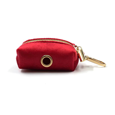 Red Velvet Waste Bag Holder