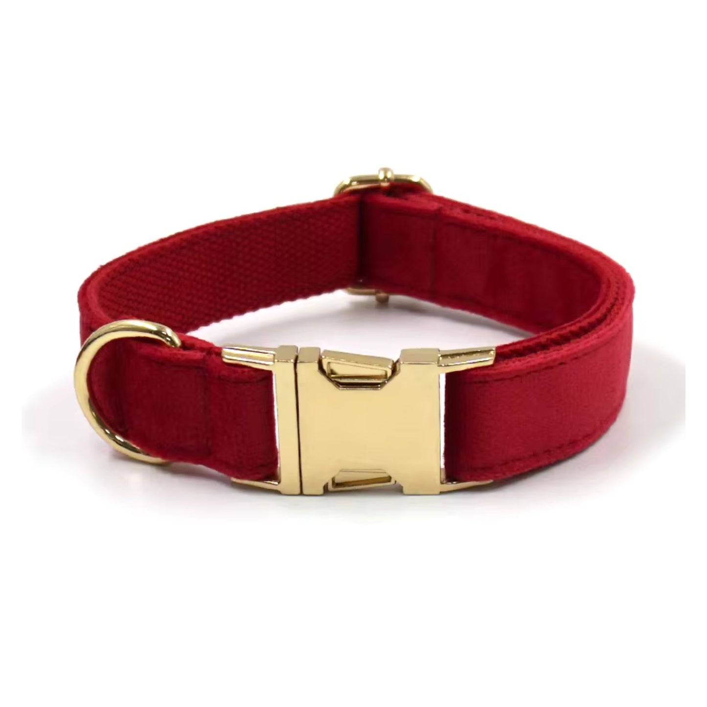 Red Velvet Dog Collar