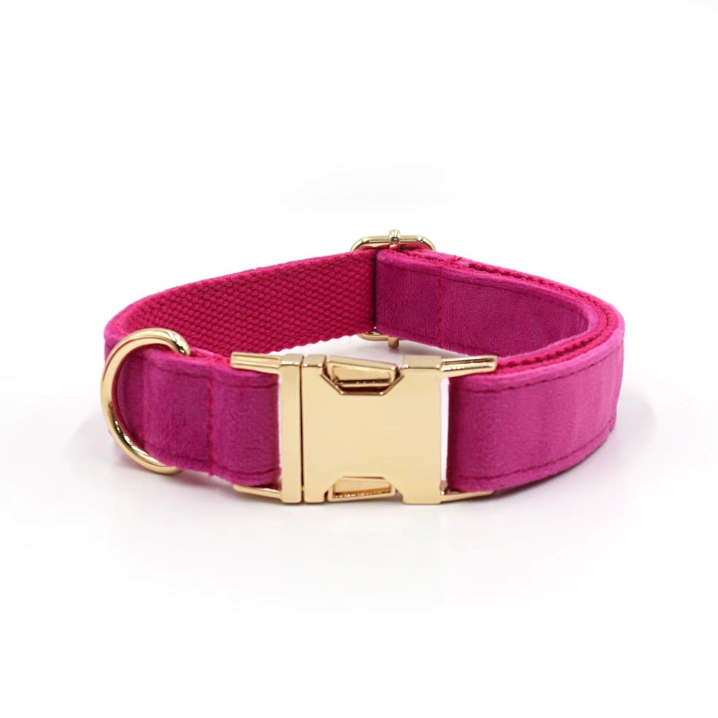 Rose Red Velvet Dog Collar