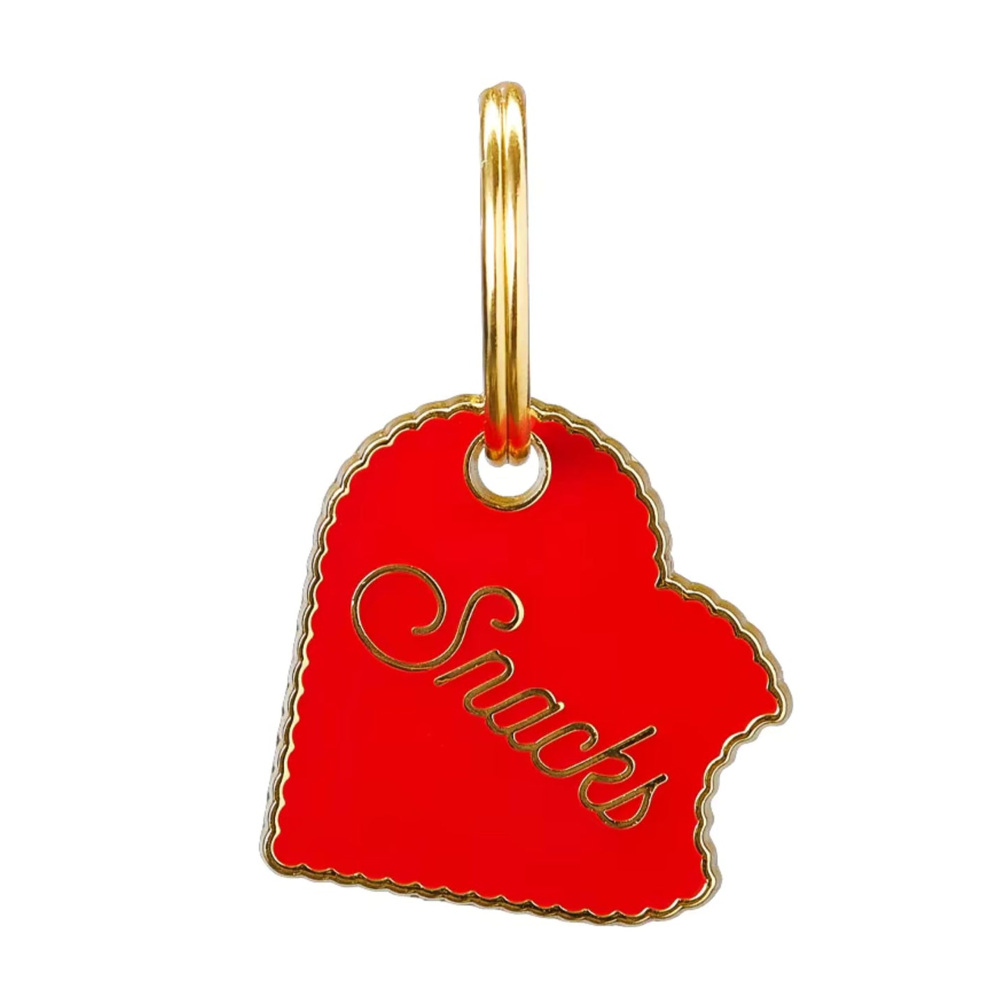Snacks Valentine Heart | Enamel Dog Tag